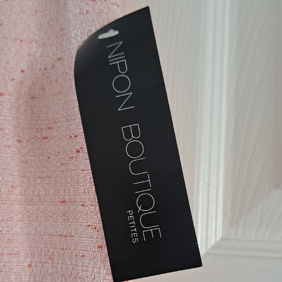 Vintage New Nipon Boutique Petite  Pink Peach Skirt Set Sz 2 - Picture 10 of 13